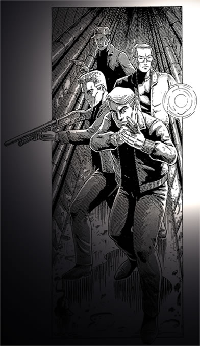 Sewer Hunt illustration from Beyond the Supernatural