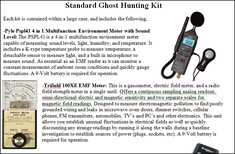 image of ghost hunting kit